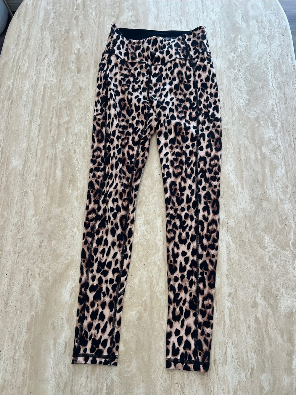 Victoria's Secret Women’s Leopard Print Leggings in Black